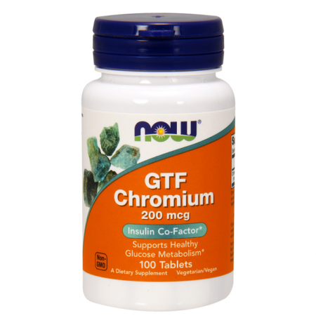 NOW FOODS GTF CHROMIUM 100 TABLETS