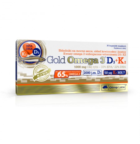 OLIMP LABS® GOLD OMEGA 3 D3+K2 30 CAPSULES