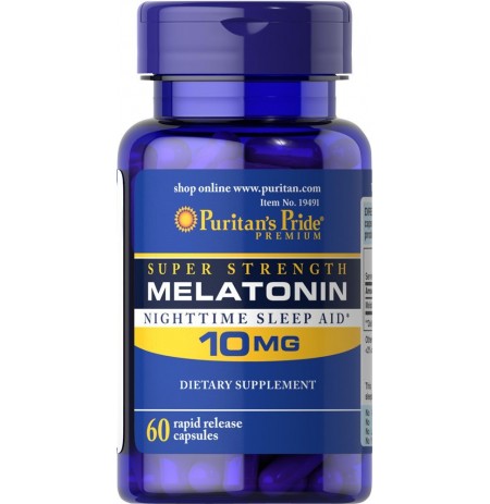 PURITAN'S PRIDE MELATONIN 10MG 60 CAPSULES