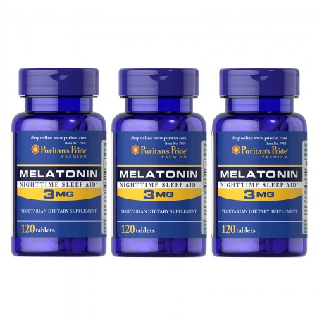 PURITAN'S PRIDE MELATONIN 3MG 360 TABLETS