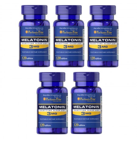 PURITAN'S PRIDE MELATONIN 3MG 600 TABLETS